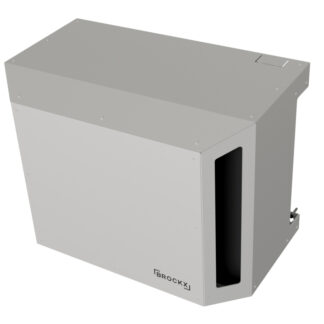 Outdoor unit casing Brockx L low-hanging white