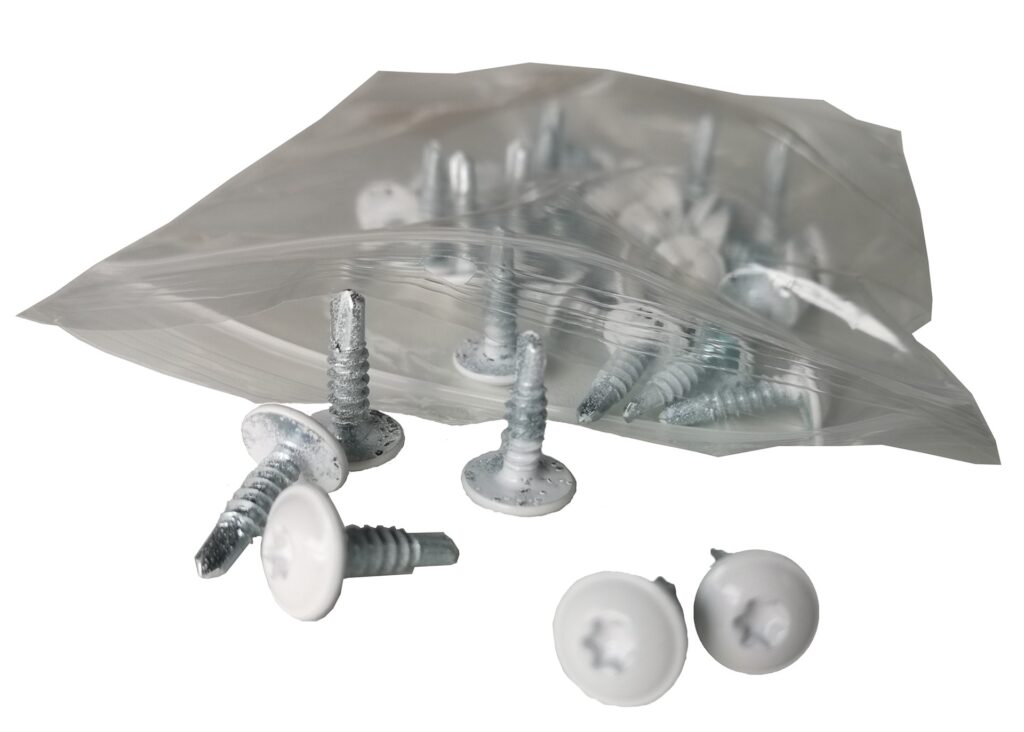 Brockx white screw set