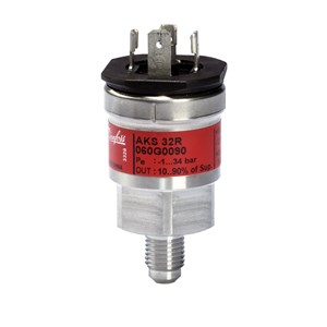 Pressure transmitter AKS-32R -1/12 bar 3/8 BSP DIN 43560 plug connection
