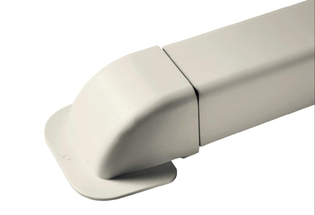 Cover cap 0809 CM 80mm for wall RAL 9001