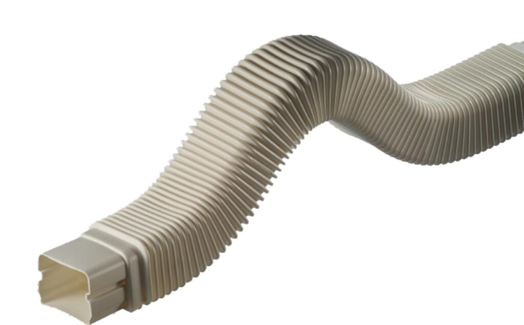 Duct Channel 0611 GF 60mm flexible RAL 9001